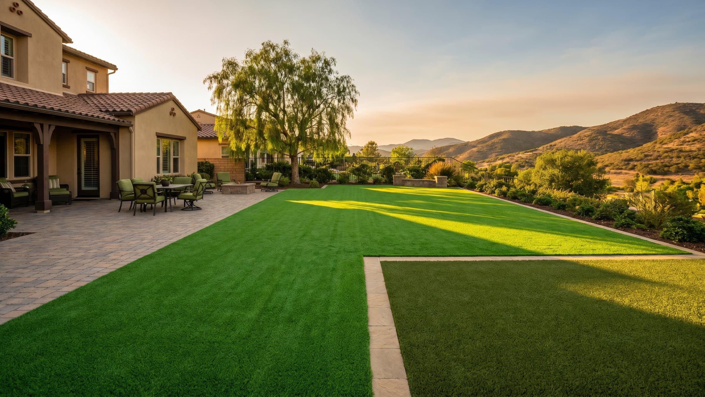 Artificial turf installation in 4S Ranch, CA