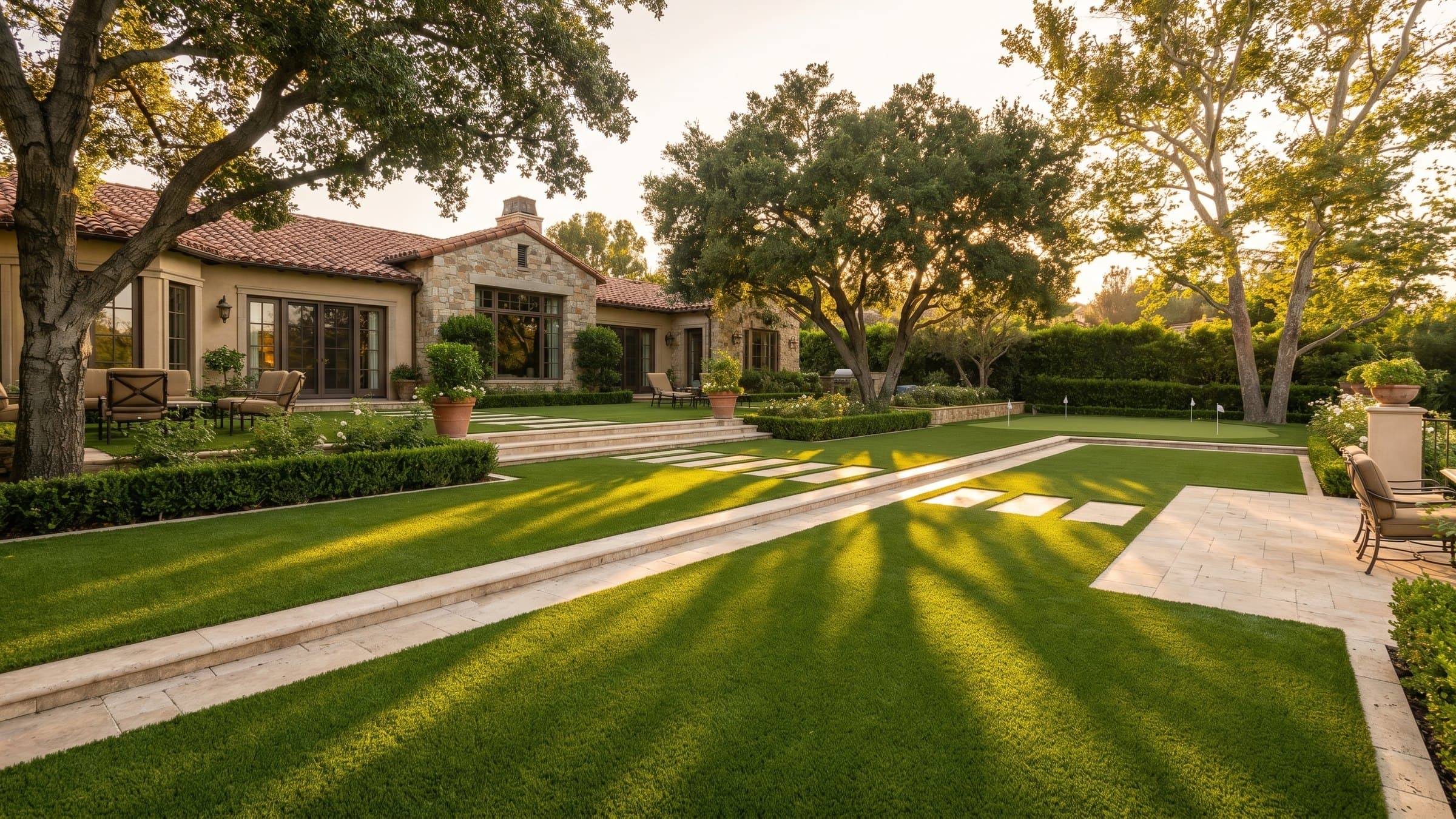 Artificial turf installation in Bel Air, CA
