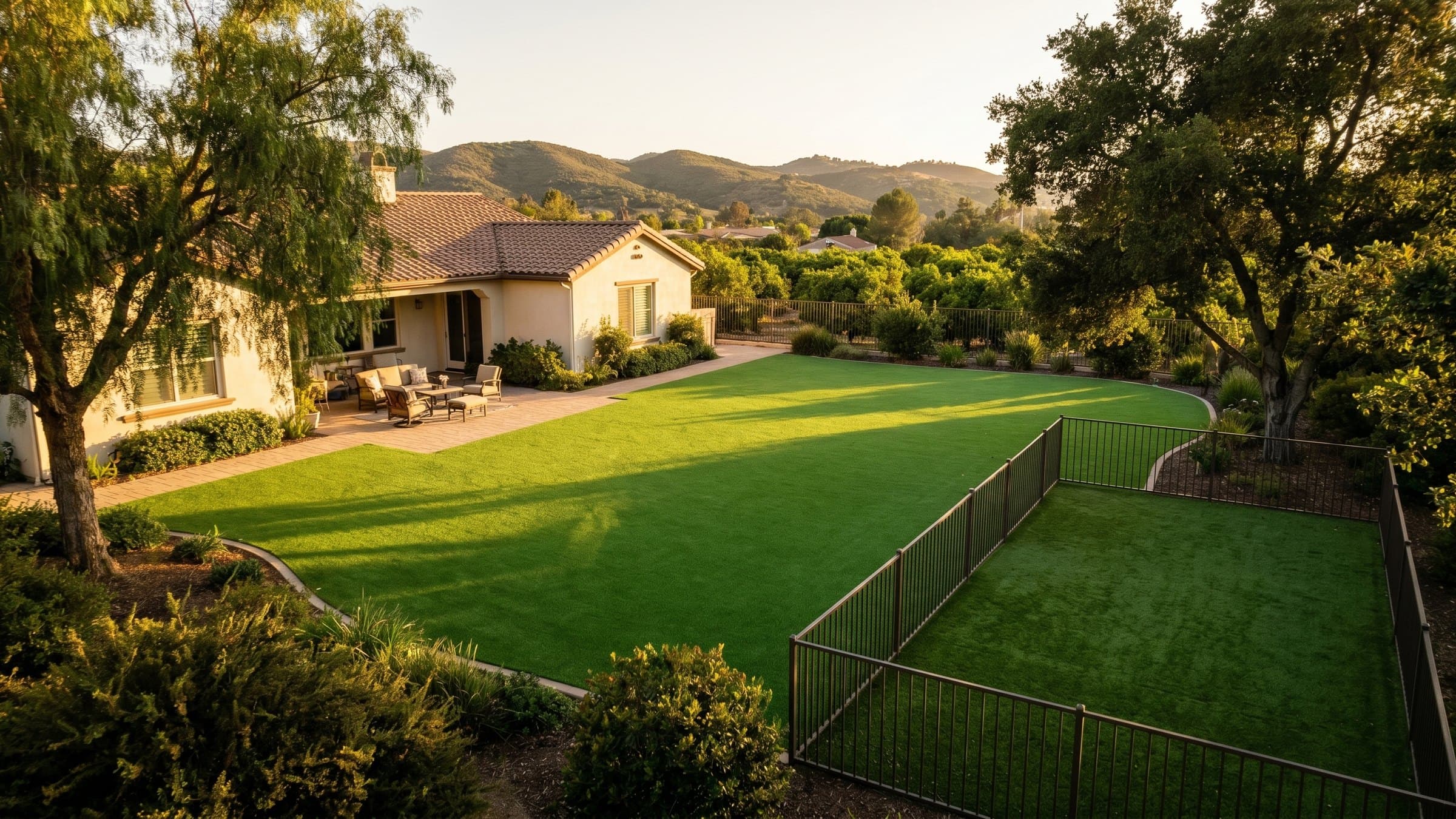 Artificial turf installation in Bonita, CA