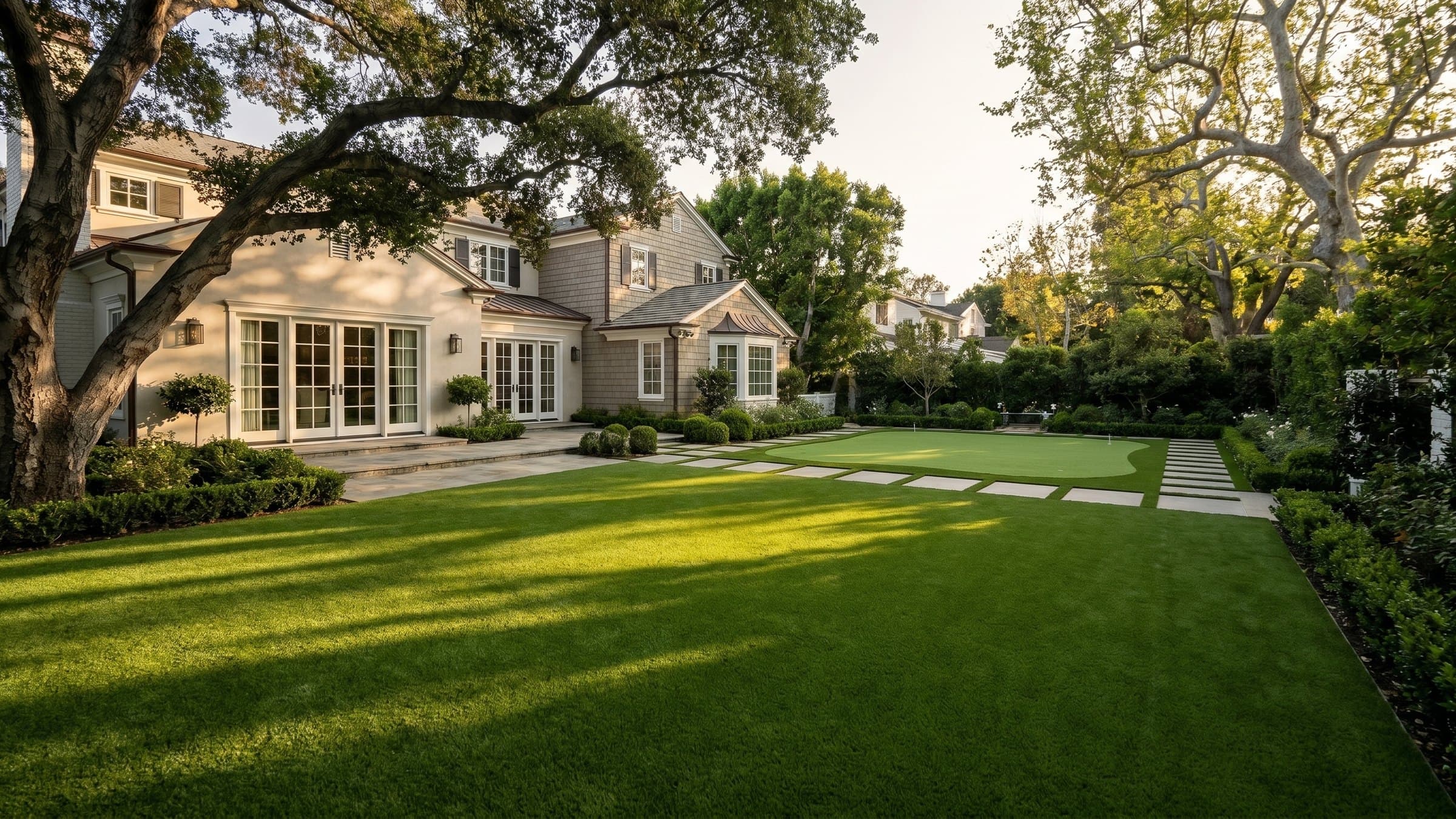 Artificial turf installation in Brentwood, CA
