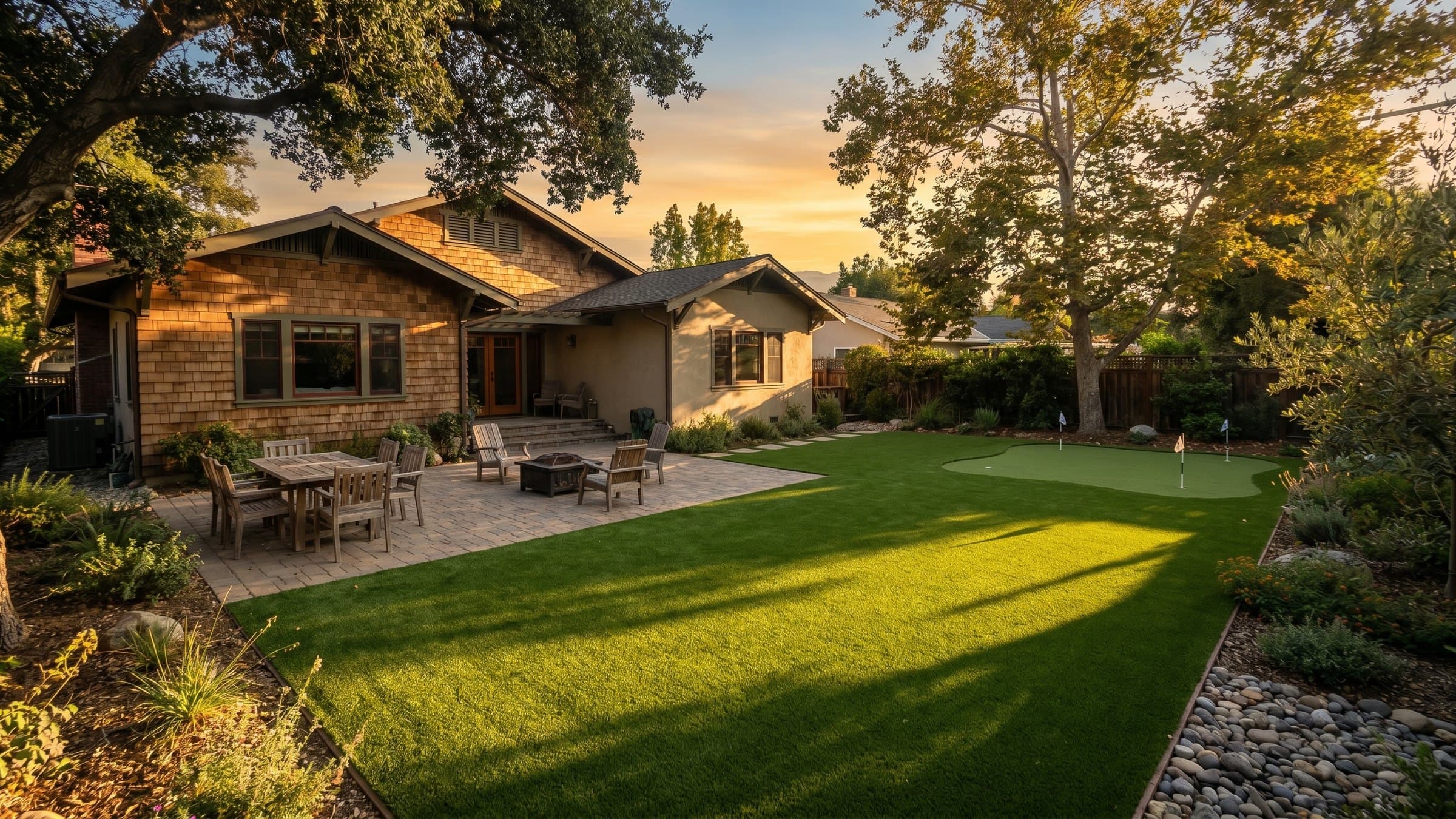 Artificial turf installation in Claremont, CA