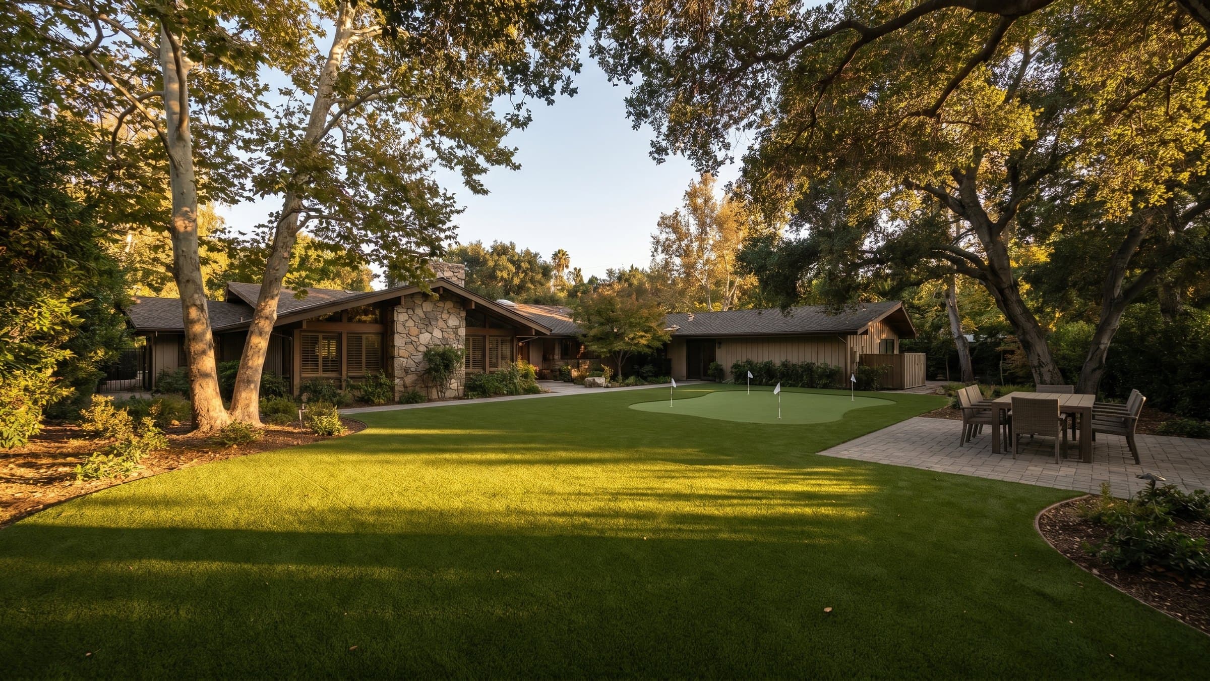 Artificial turf installation in Encino, CA