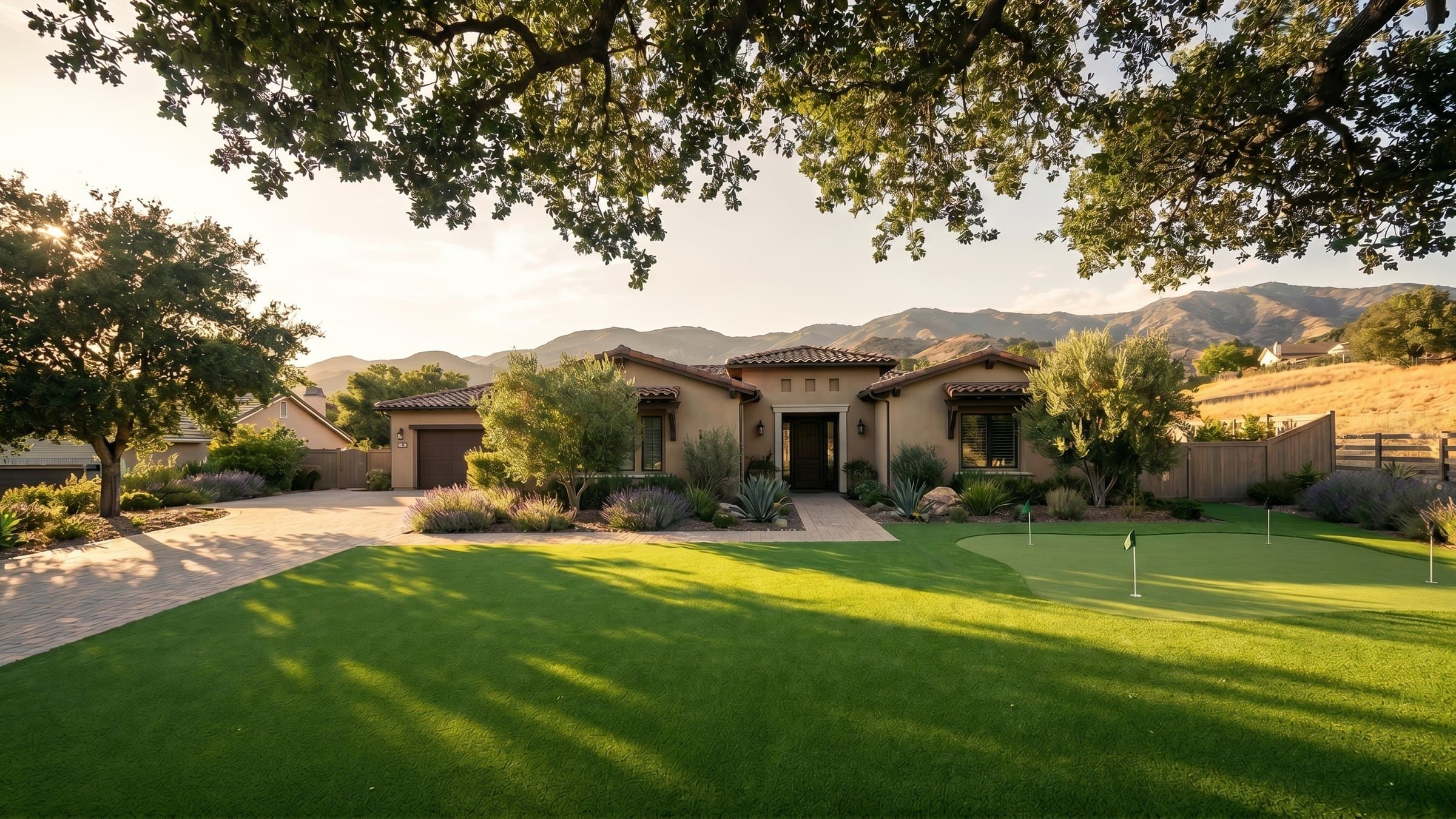 Artificial turf installation in Hidden Valley, CA