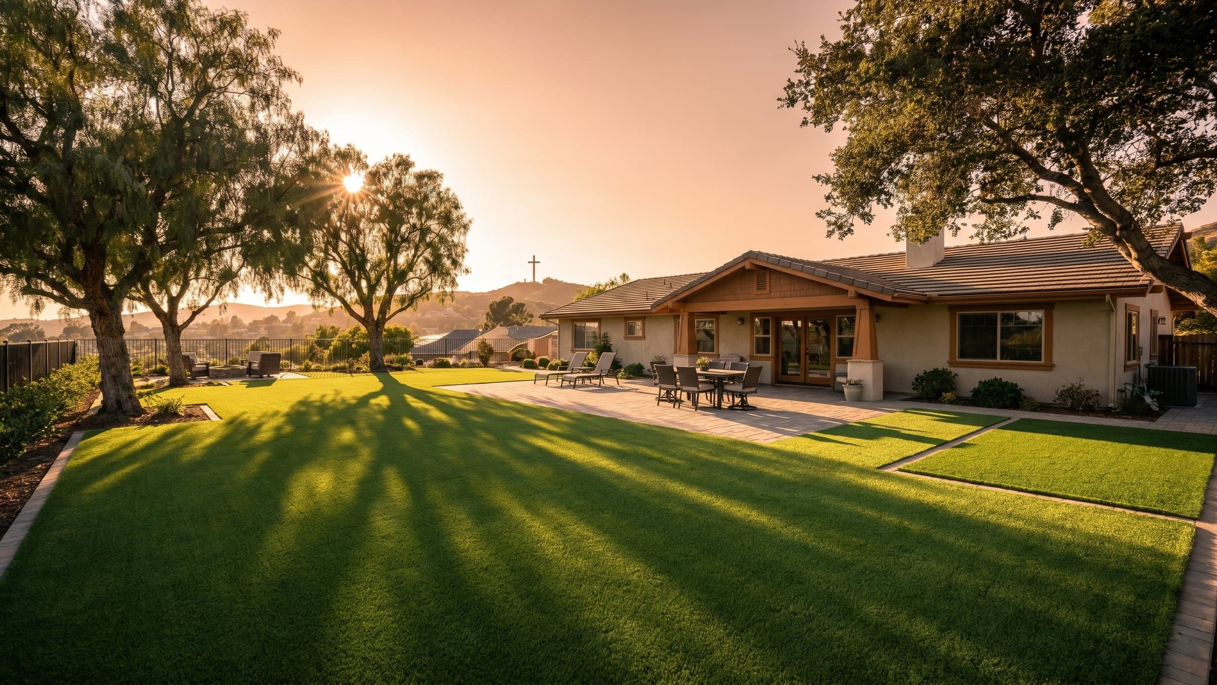 Artificial turf installation in La Mesa, CA