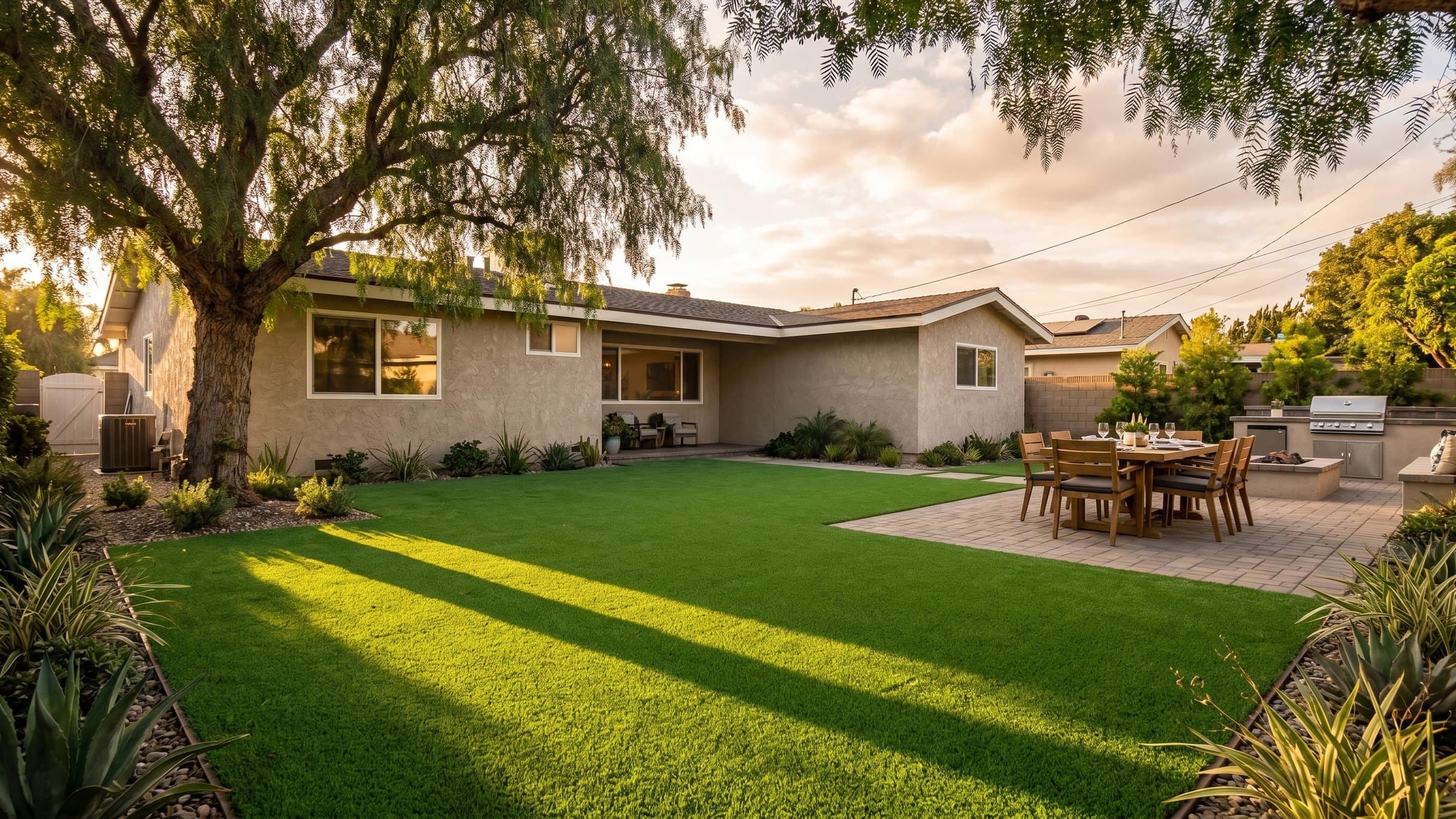 Artificial turf installation in La Palma, CA