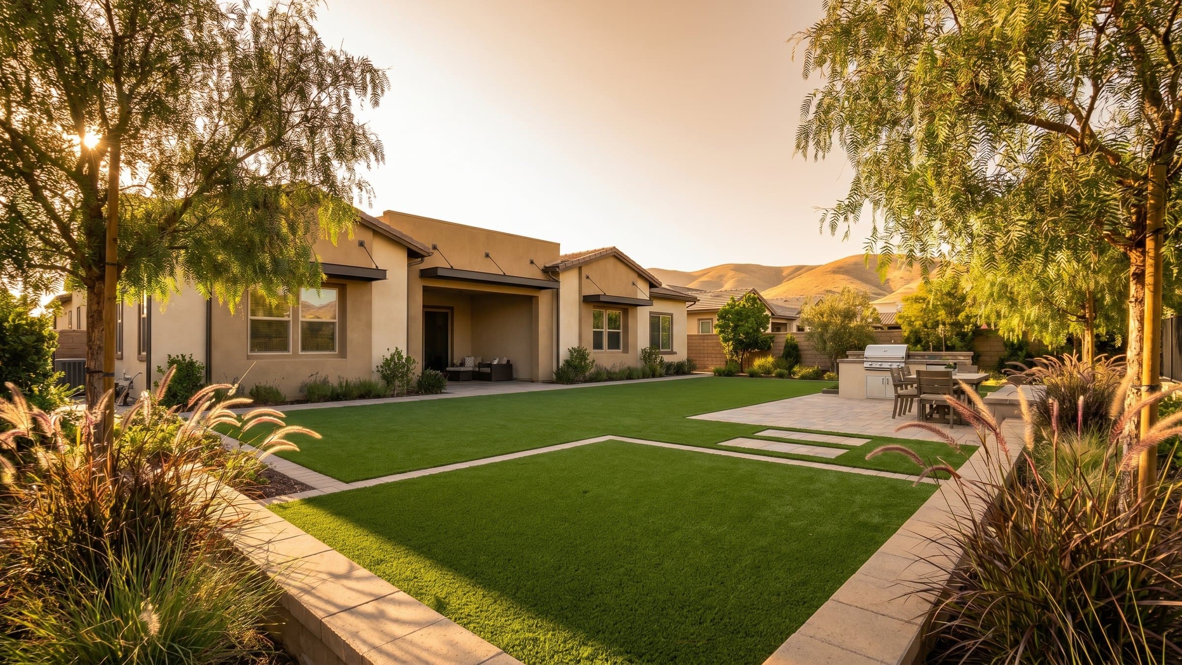 Artificial turf installation in Lake Forest, CA