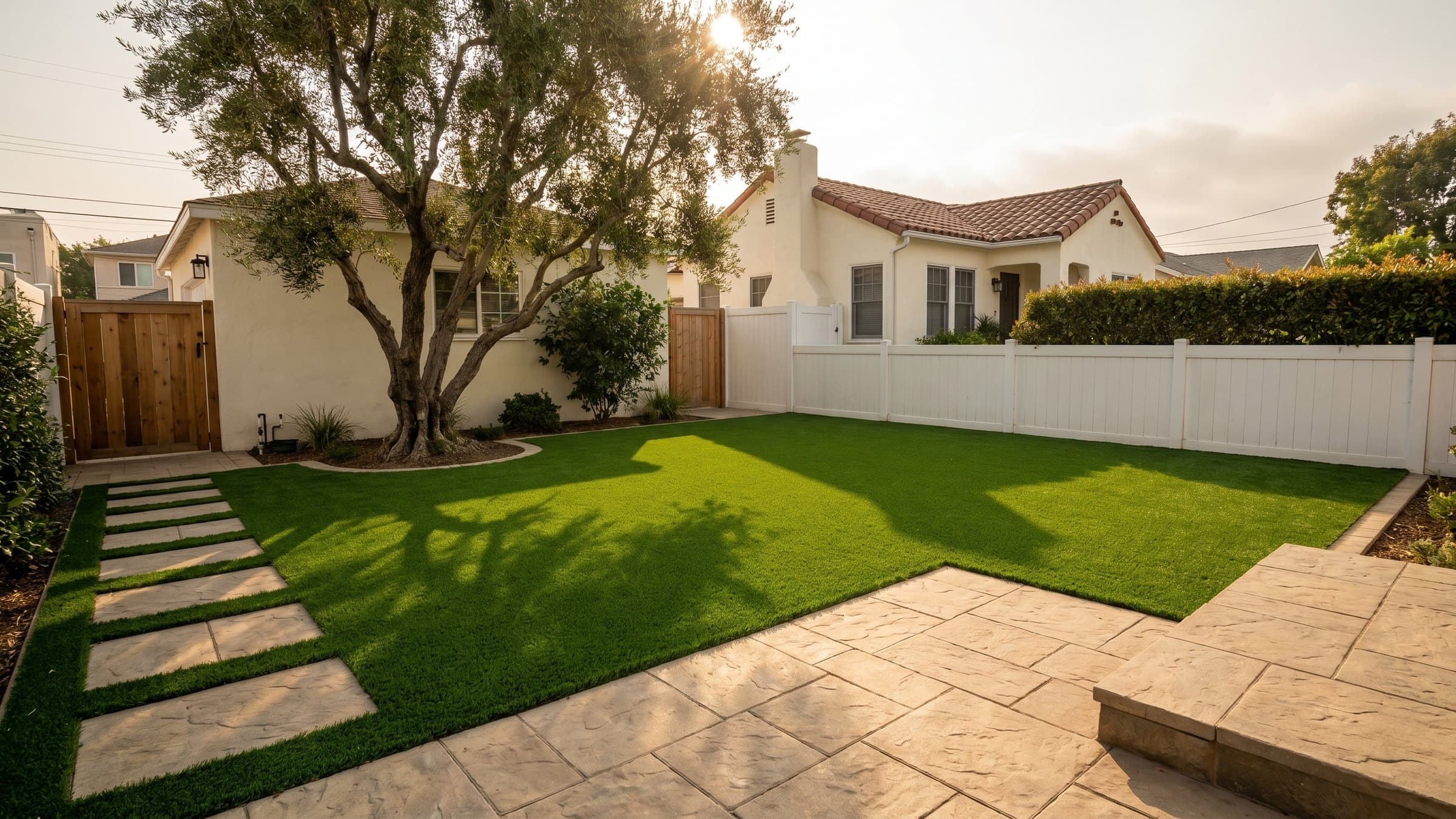 Artificial turf installation in Long Beach, CA