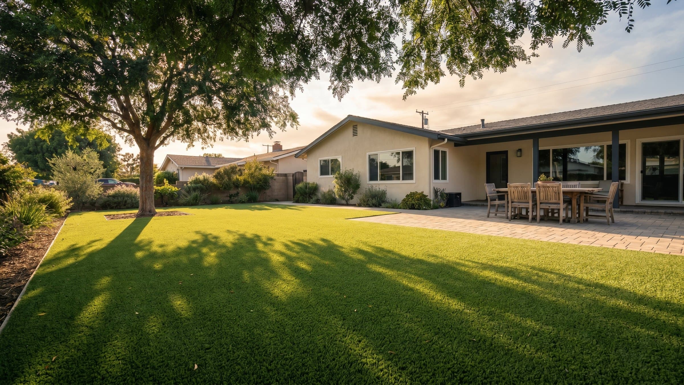 Artificial turf installation in Los Alamitos, CA
