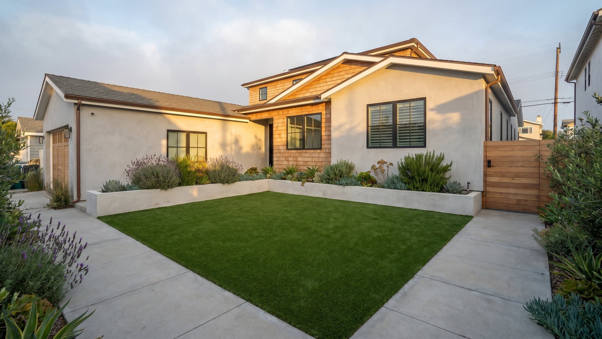 Artificial turf installation in Manhattan Beach, CA