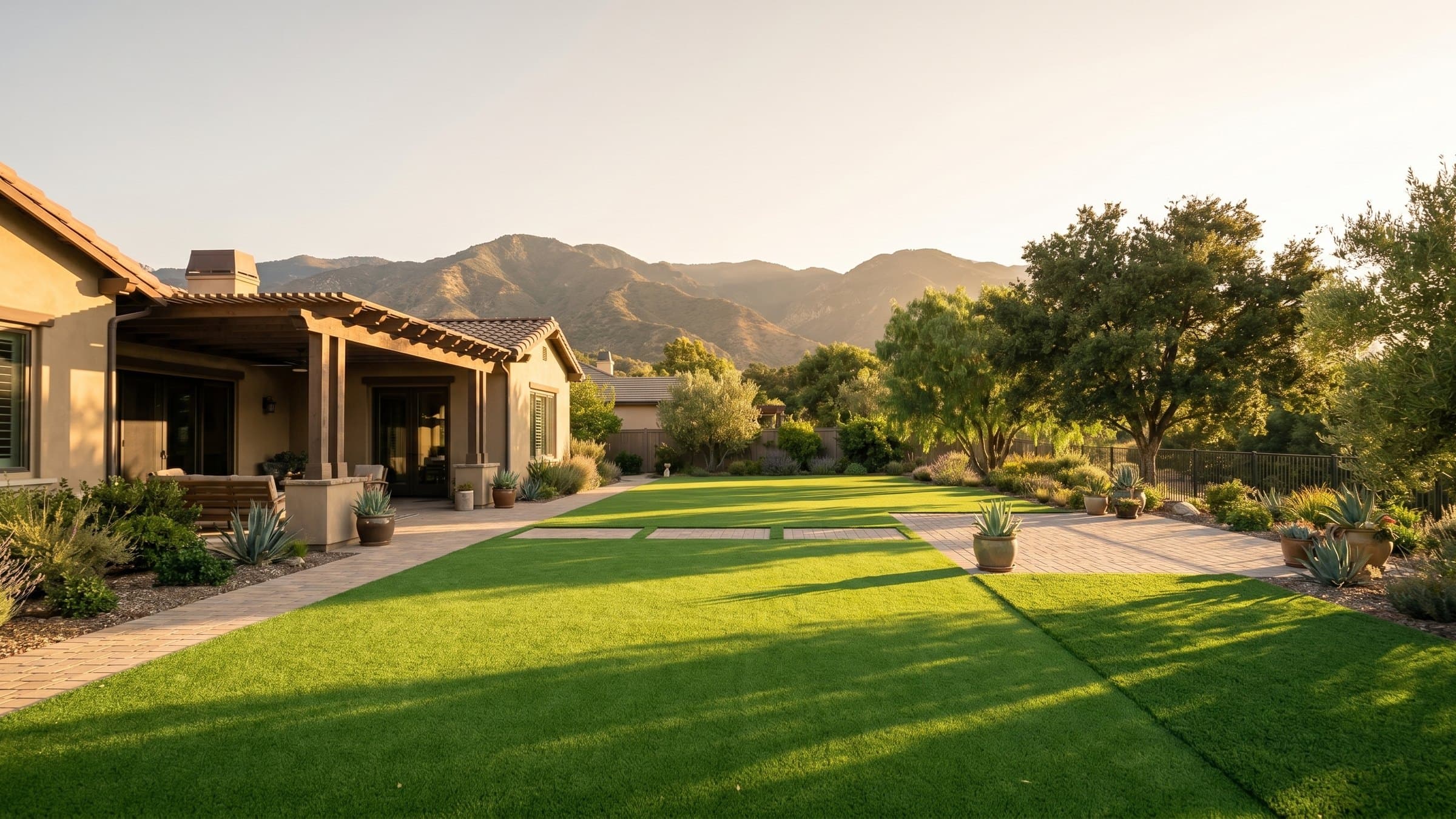 Artificial turf installation in Mira Monte, CA