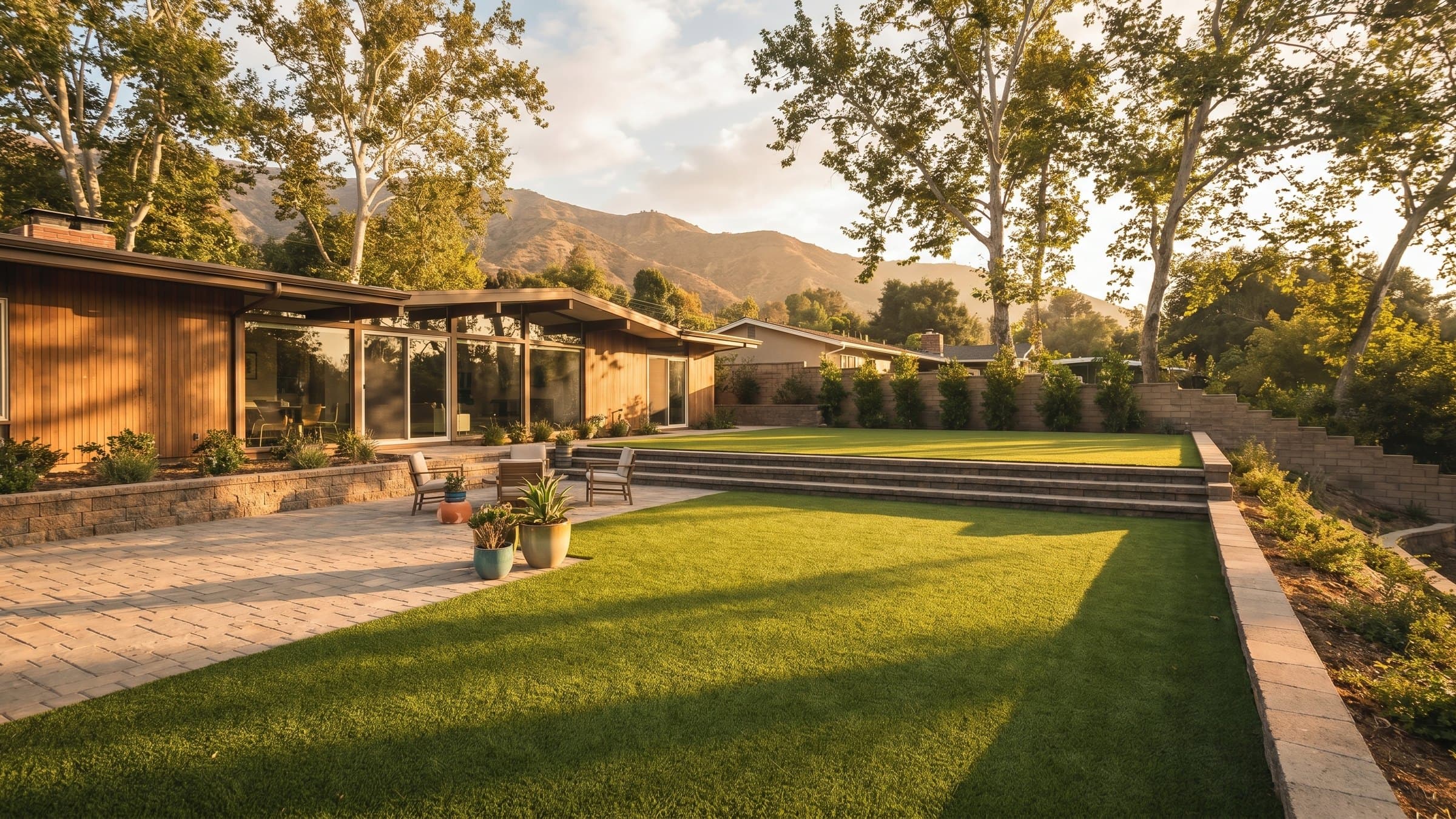 Artificial turf installation in Monrovia, CA