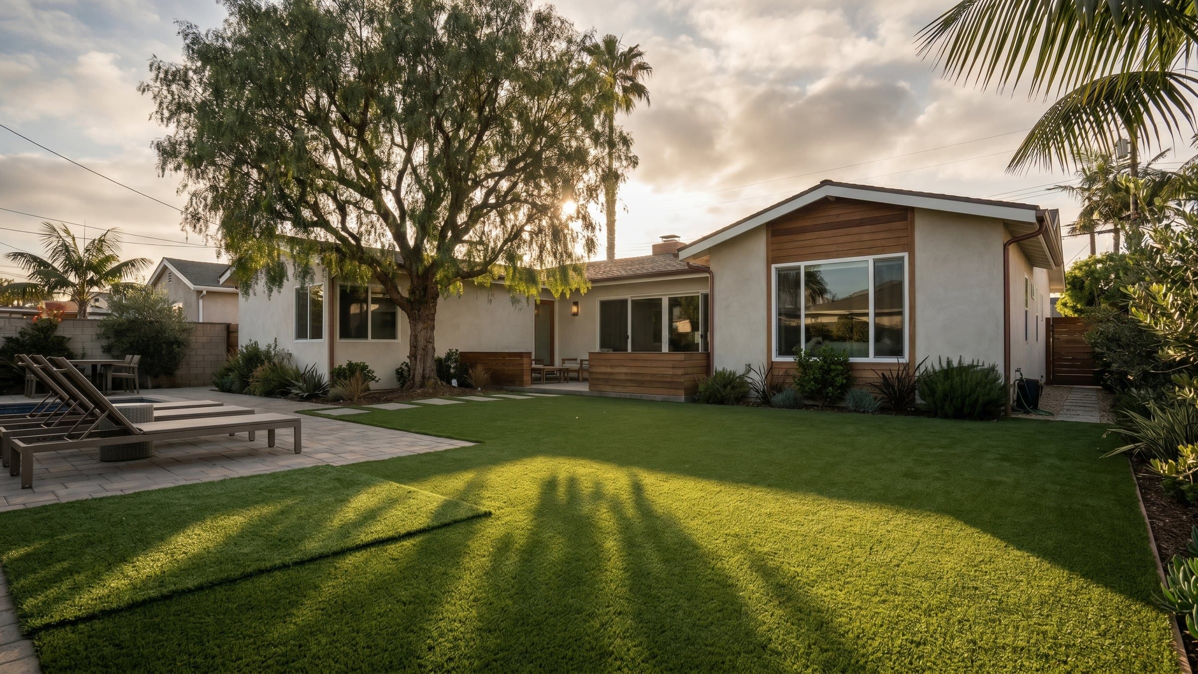 Artificial turf installation in Playa Del Rey, CA