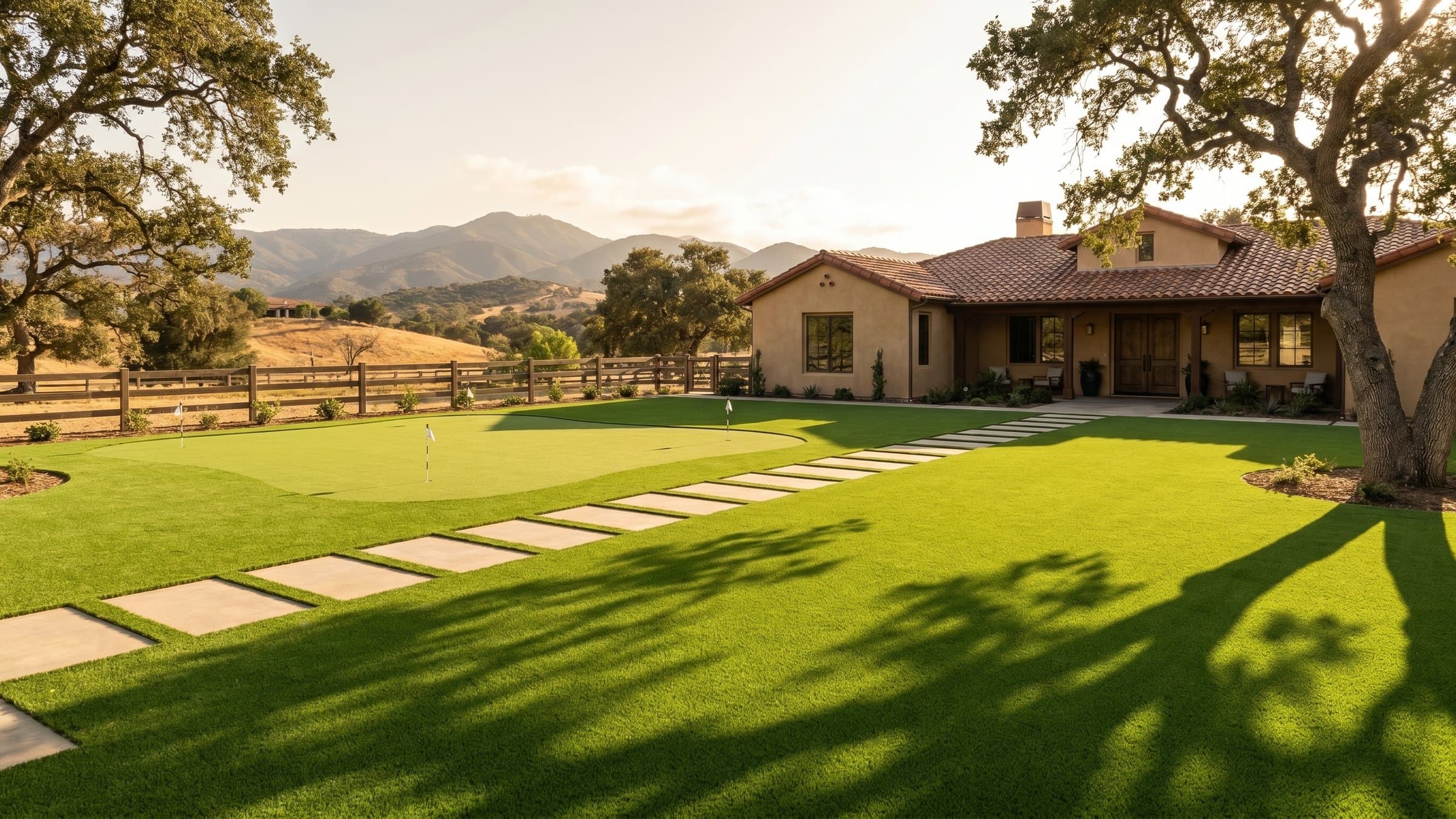 Artificial turf installation in Ramona, CA