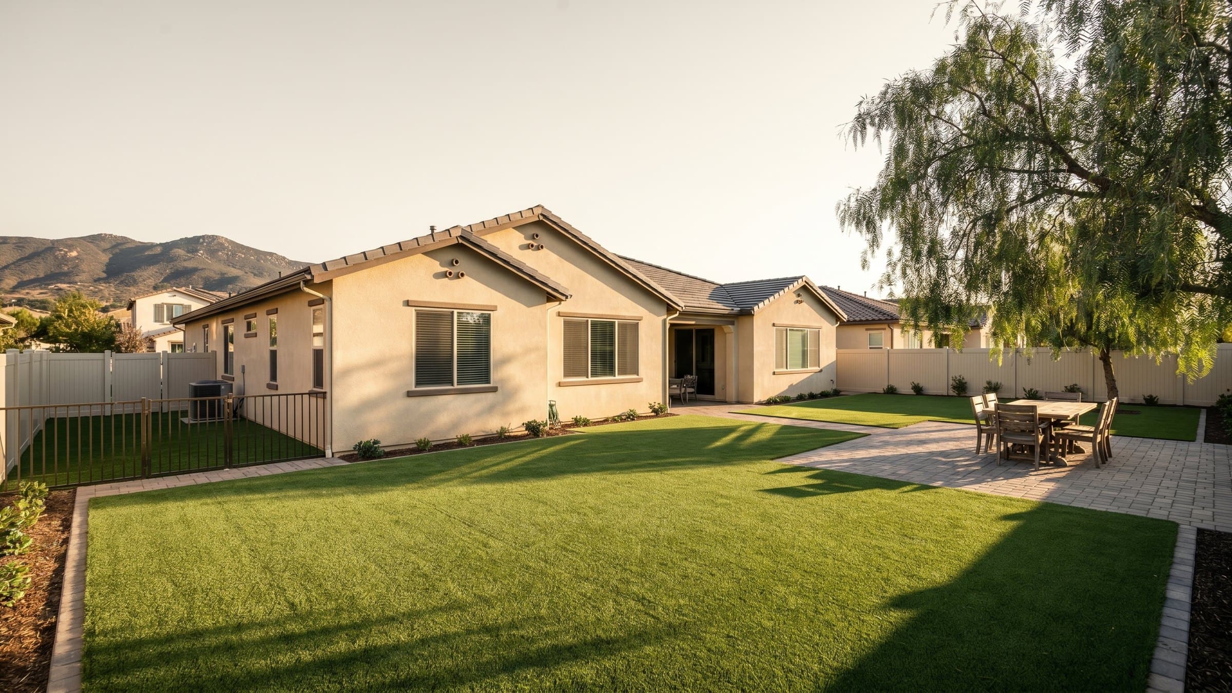 Artificial turf installation in Rancho Bernardo, CA