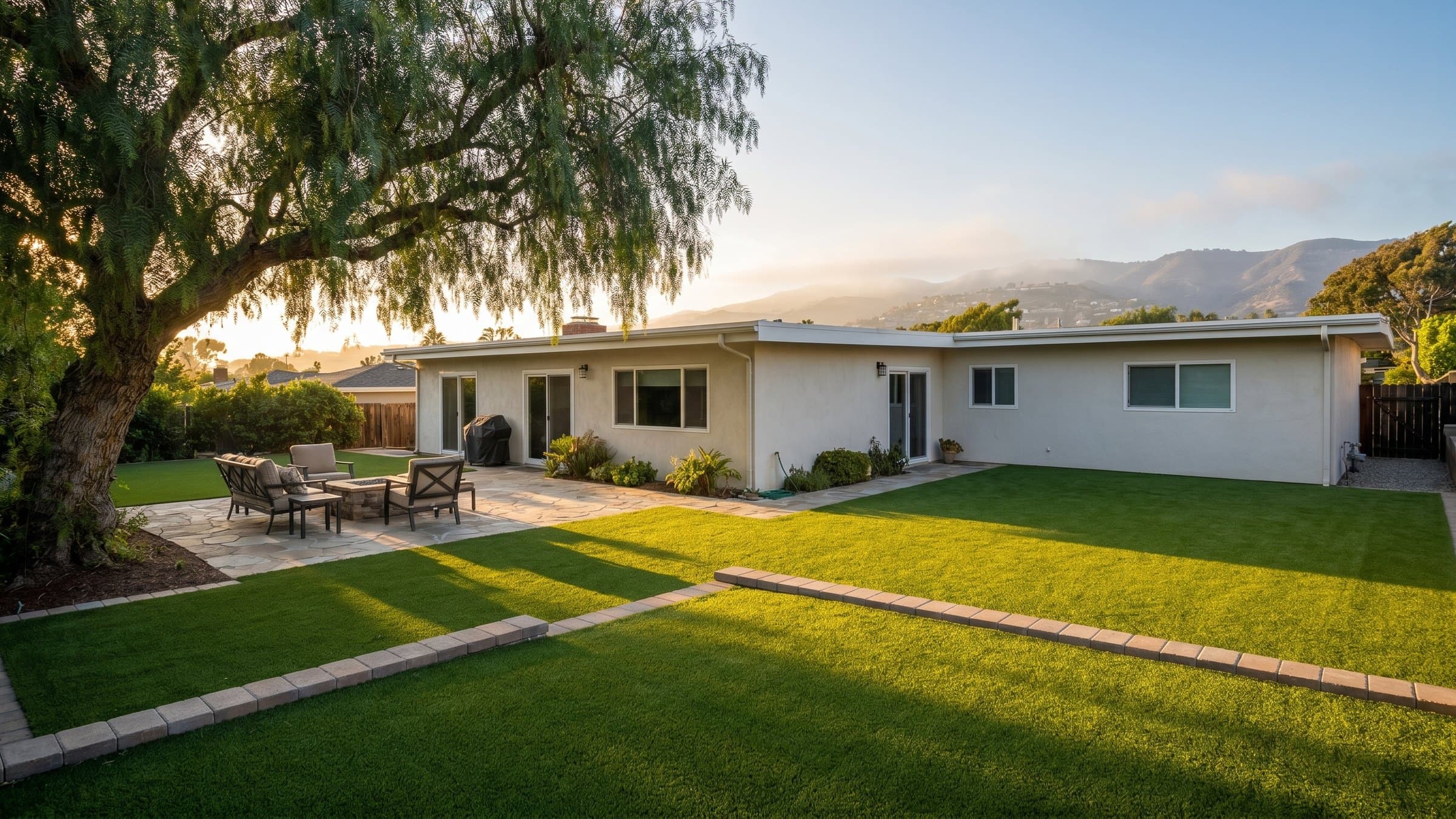 Artificial turf installation in San Pedro, CA