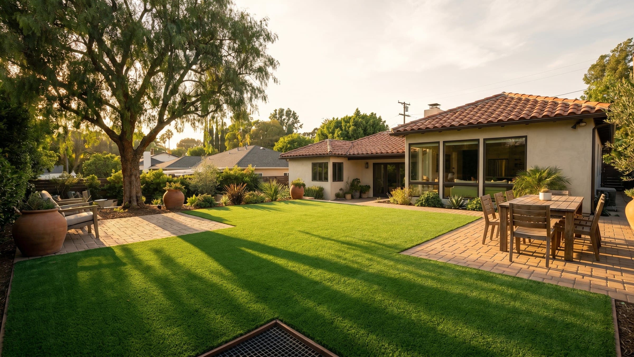Artificial turf installation in Studio City, CA