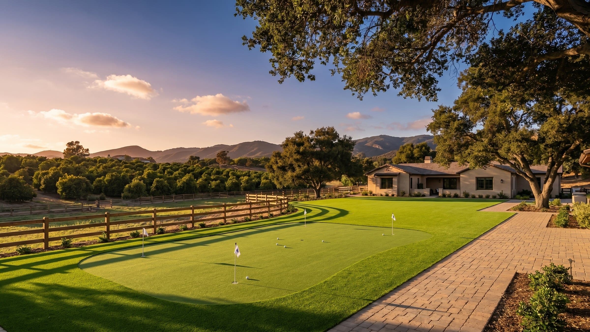 Artificial turf installation in Valley Center, CA