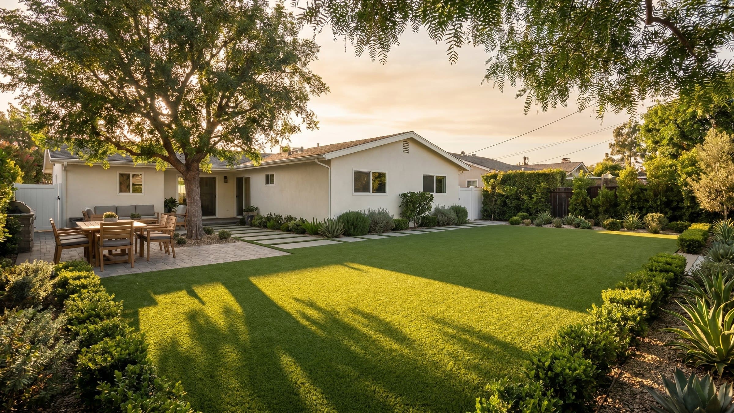 Artificial turf installation in Westminster, CA