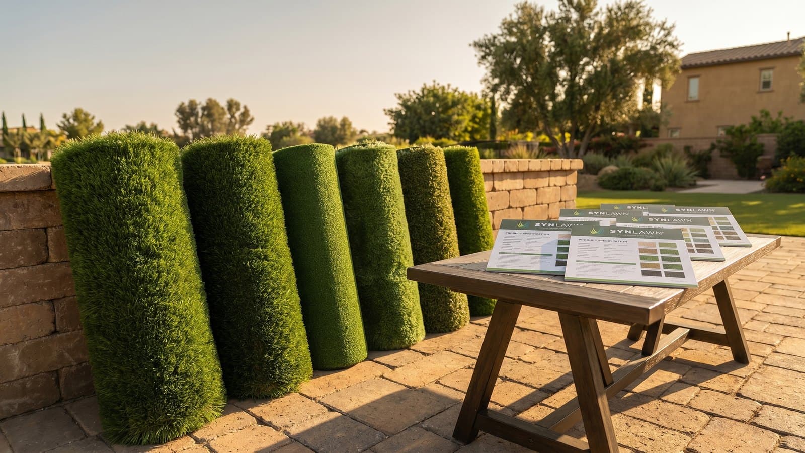 SYNLawn product line samples for project comparison