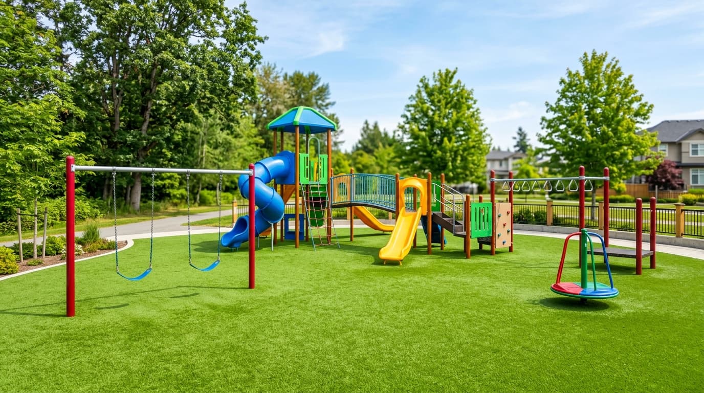 Playground Turf: artificial turf installation in Southern California