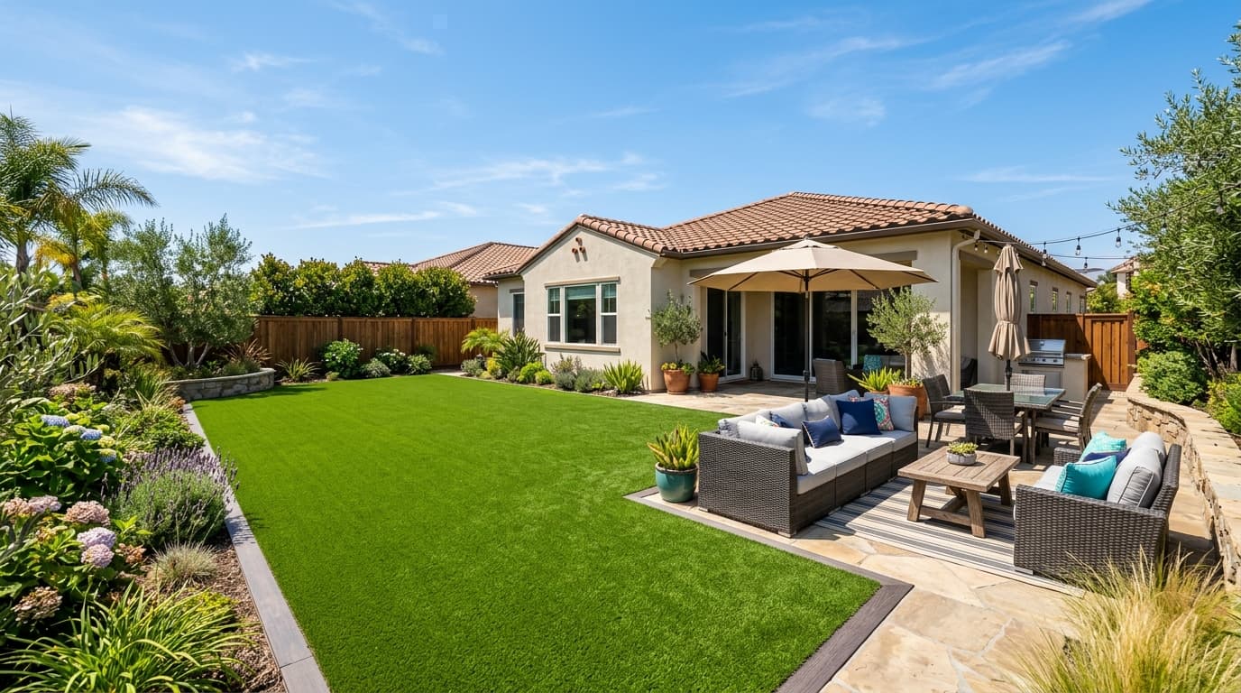 Residential Turf: artificial turf installation in Southern California