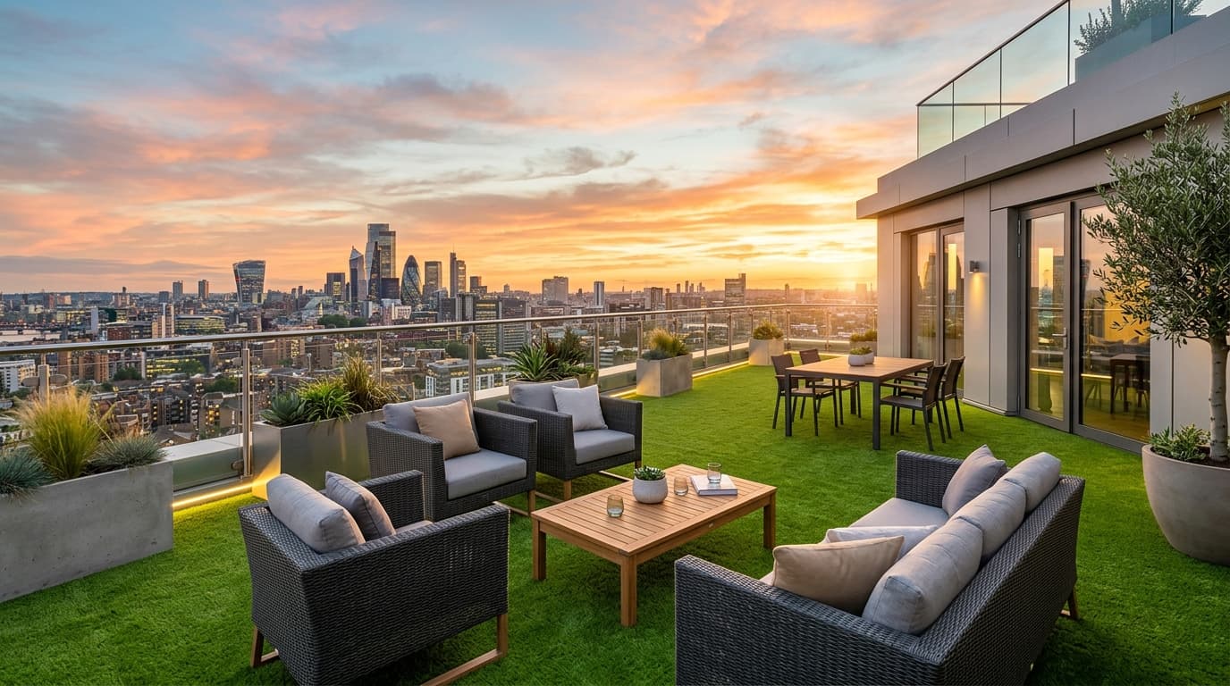 Rooftop Turf: artificial turf installation in Southern California